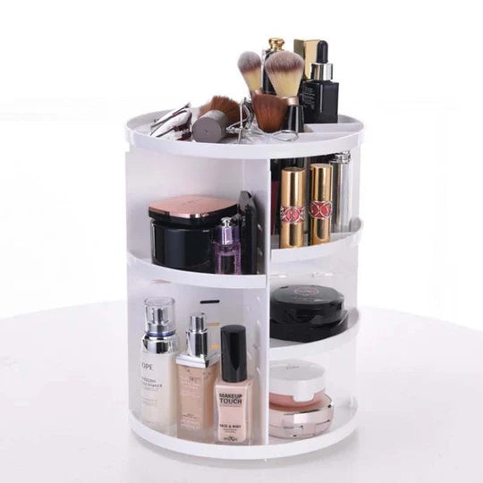 Organizator rotativ pentru depozitare obiecte, cosmetice