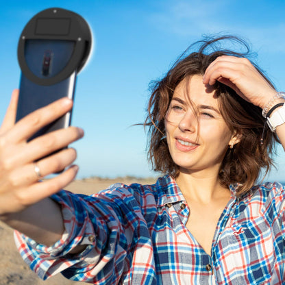 Lampa circulara selfie cu LED pentru telefon