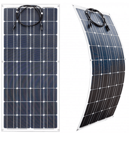 KIT Panou Solar Fotovoltaic Flexibil 100W(50W+50W) si Regulator Tensine 30A PWM - Oricare.ro