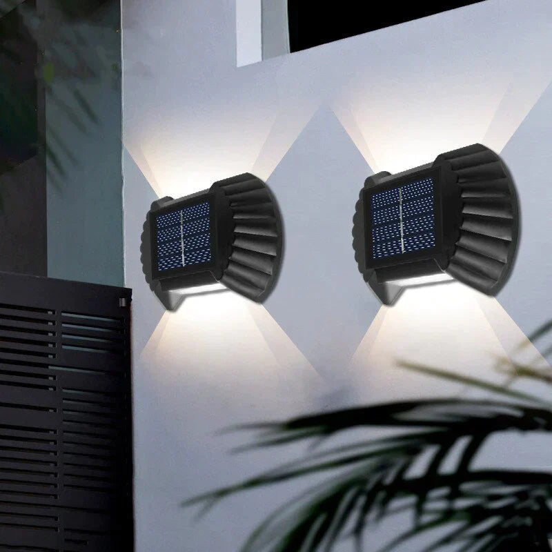 SET 4x Lampa solara de perete SolarWall LP-0029