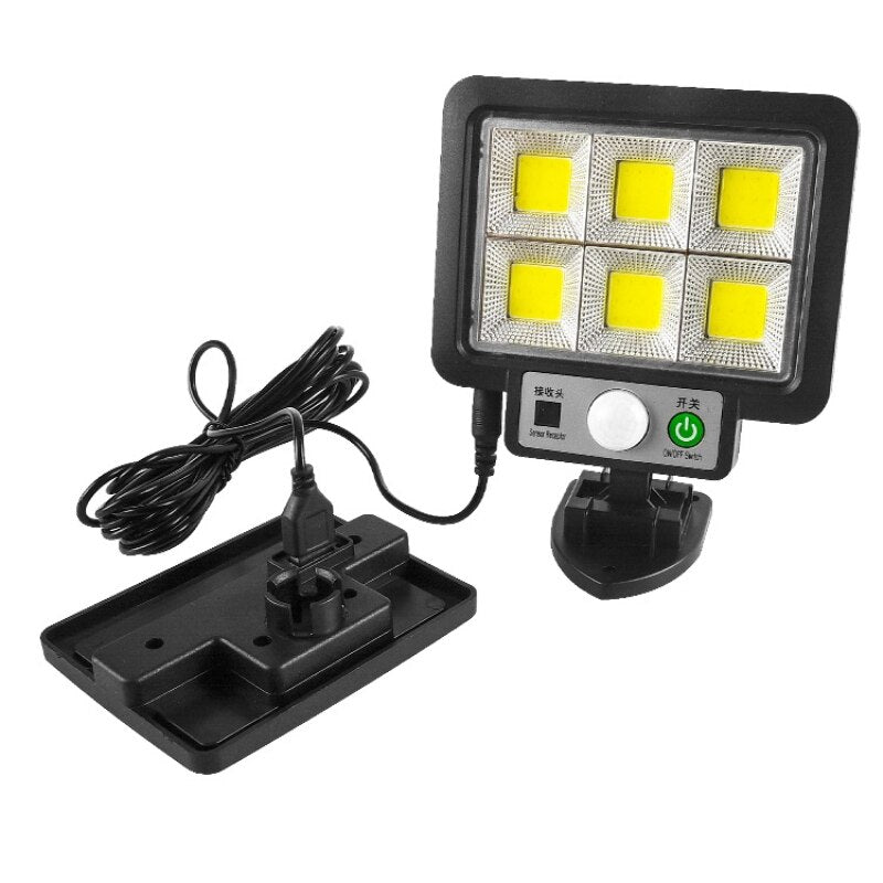 Lampa cu incarcare solara, 15W, 120LED-uri, buton ON/OFF, telecomanda inclusa