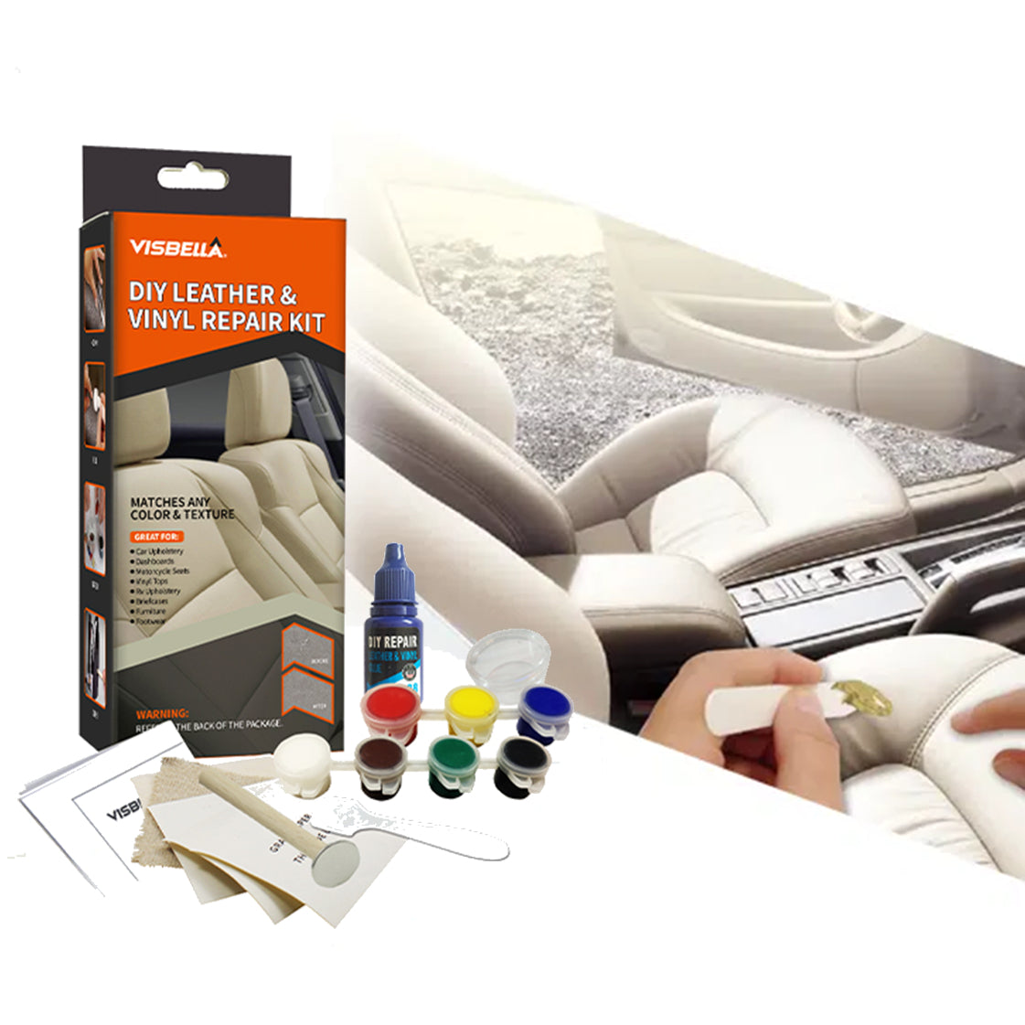 Kit Auto pentru Reparat Materiale din Piele