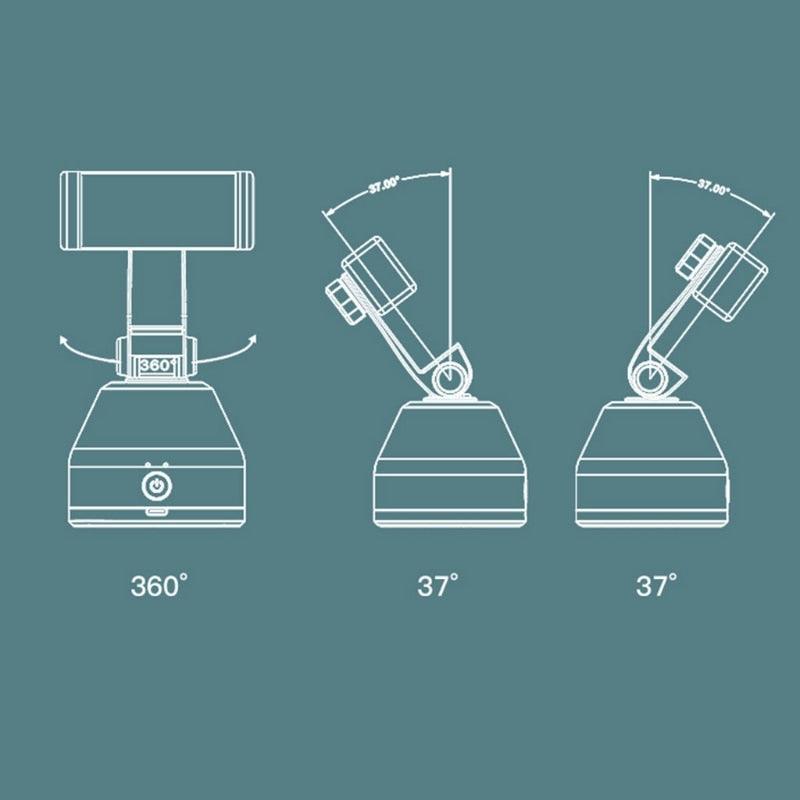 Suport selfie pentru telefon, urmarire automata inteligenta si rotire la 360 - Oricare.ro