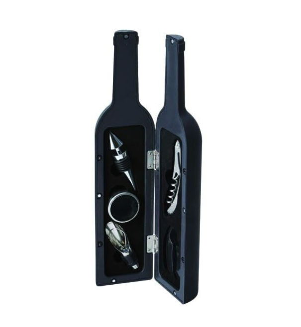 Set tip sticla, cu 5 accesorii de vin