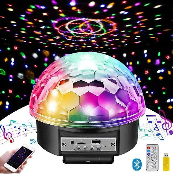 Glob Disco Magic, LED-uri RGB, MP3 Player, Difuzor, USB/Card SD