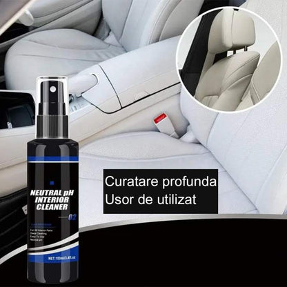 Solutie Detailing pentru Curatare Interior, Elimina Mirosurile Neplacute, Indeparteaza Petele, Textil, Piele, Plastic, 100 ml